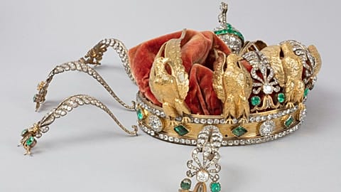 Damaged goods: Empress Eugénie's crown was dropped during the break-in at the Louvre Museum on 19 October 2025 