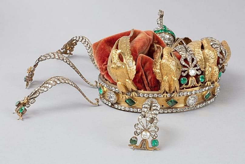 As it is: Empress Eugénie's crown was damaged after being dropped during the raid on 19 October 2025