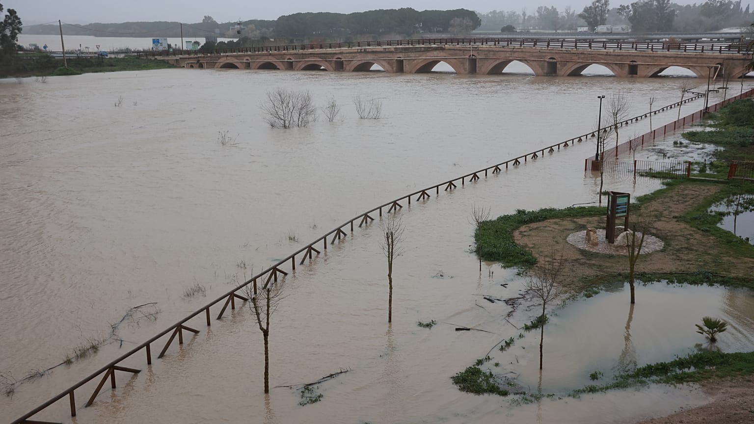 Inundación en Córdoba, España.