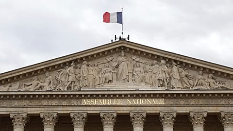 View of the National Assembly in Paris.