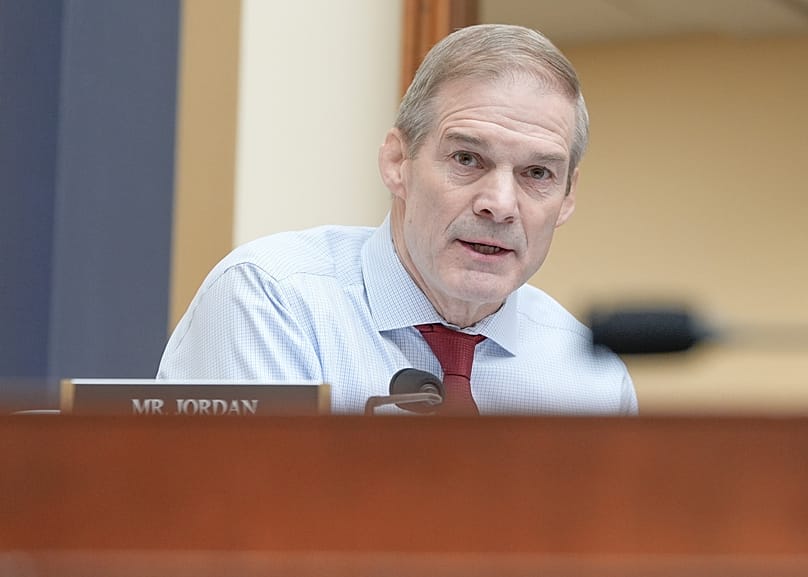 Rep. Jim Jordan, R-Ohio, asks question during a House Judiciary subcommittee hearing on public funds abuse on Capitol Hill, Wednesday 21 Jan 2026, in Washington