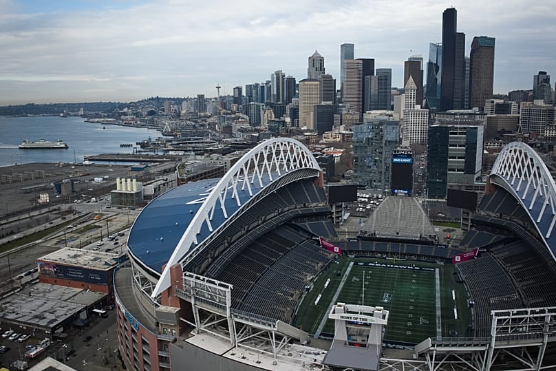 Von insgesamt 104 WM-Spielen werden 78 in elf unterschiedlichen US-Spielstätten ausgetragen. Zum Beispiel im Seattle-Stadion.