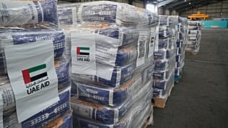 L'aide des Émirats arabes unis et l'hôpital de campagne arrivent dans un port égyptien près de Rafah