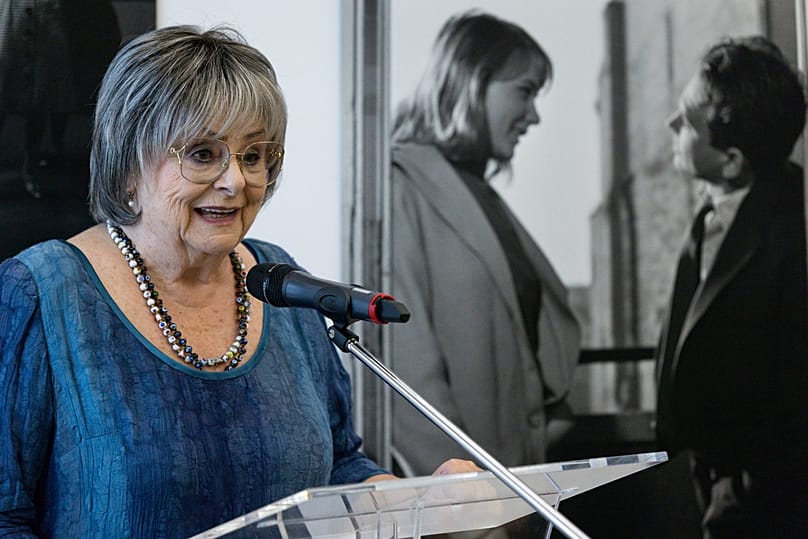 Béres Ilona Kossuth-díjas színművész az Amit még nem láttatok... - Keleti Éva című kiállítás megnyitóján - Budapest, 2023. július 12..