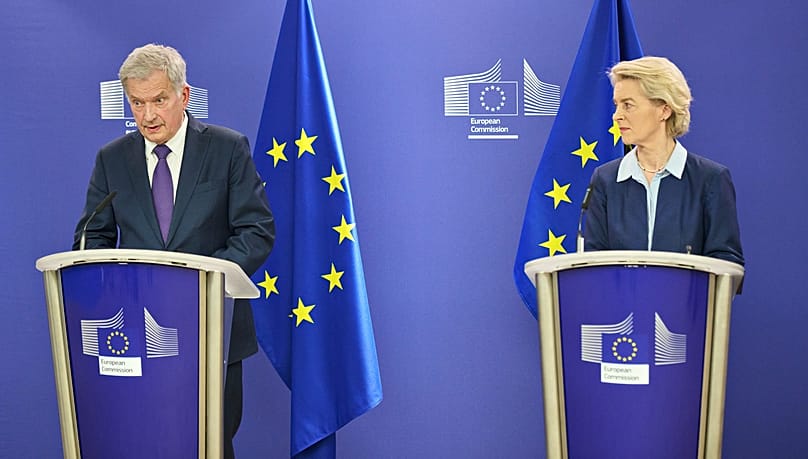 Sauli Niinistö et Ursula von der Leyen.