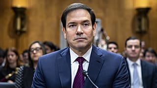 Marco Rubio amerikai külügyminiszter a Nicolás Maduro venezuelai elnök elfogása ügyében tartott szenátusi meghallgatásán a washingtoni Capitoliumban 2026. január 28-án
