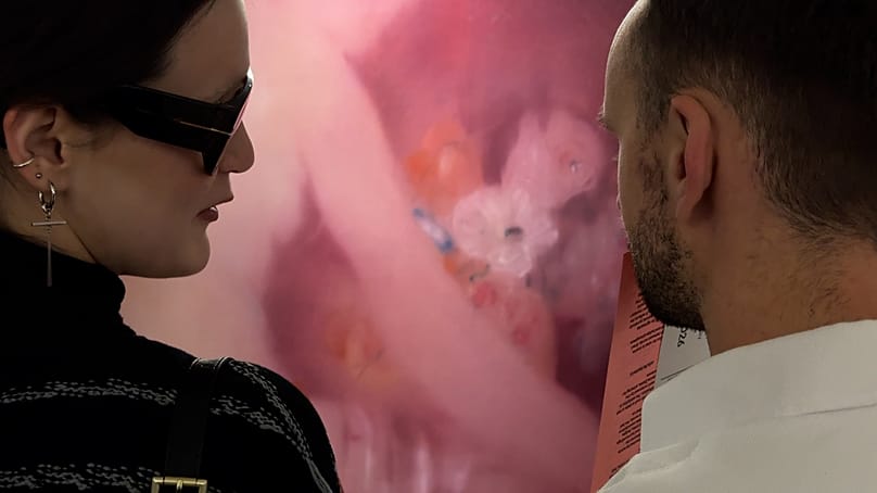 Wernisaż wystawy "Pasithea" Agnieszki Apoznańskiej w Galerii Lotnej w Warszawie.