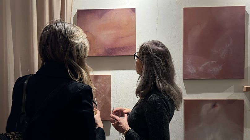 Wernisaż wystawy "Pasithea" Agnieszki Apoznańskiej w Galerii Lotnej w Warszawie.