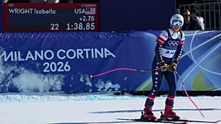 نهاية سباق التزلج على منحدر النساء في أولمبياد كورتينا 2026، 8 فبراير.