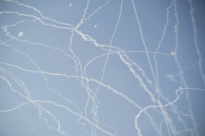 رهگیری موشک‌های ایرانی بر فراز اسرائیل در جریان جنگ ۱۲ روزه