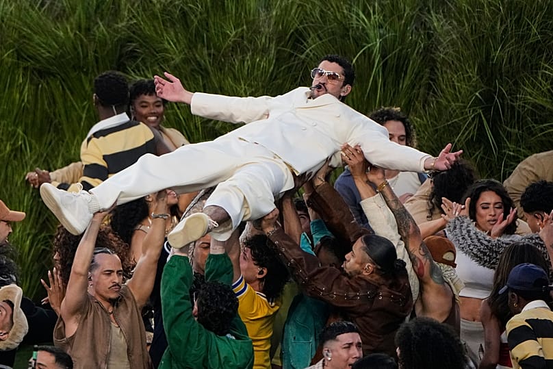 Bad Bunny at the Super Bowl halftime show