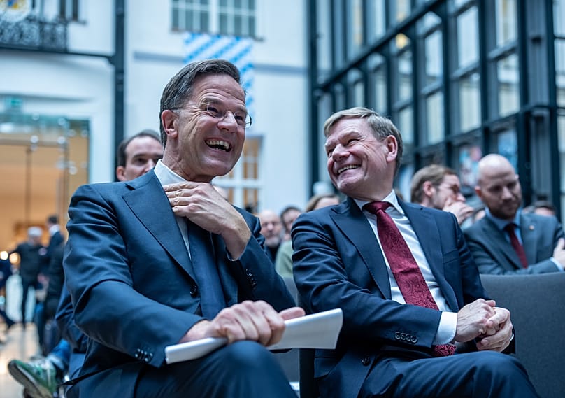 Mark Rutte NATO-főtitkár és Wadephul német külügyminiszter