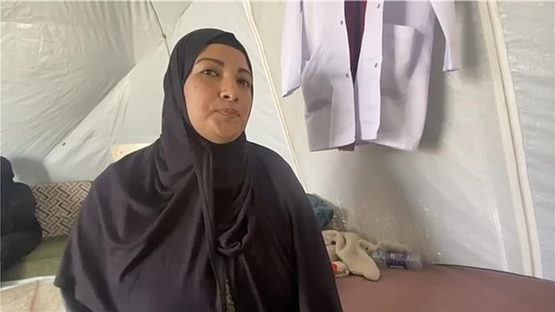 صباح الرقب فلسطينية عائدة إلى غزة