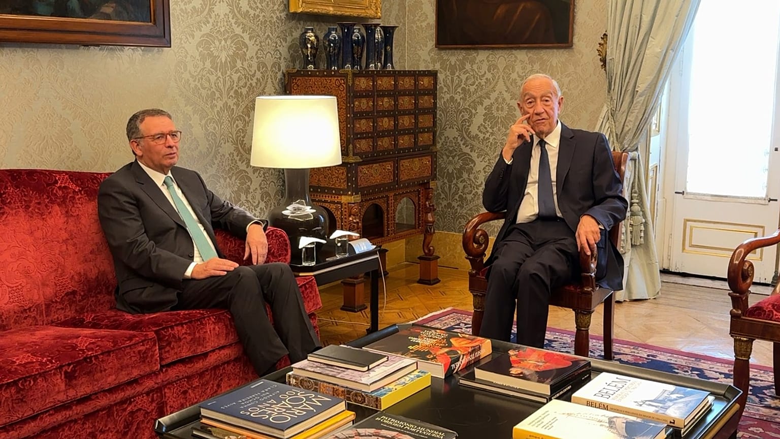 Reunião entre Seguro e Marcelo no Palácio de Belém