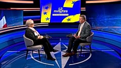 Frankreichs Verteidigungsministerin Catherine Vautrin im Euronews-Interview bei der NATO in Brüssel am zwölften Februar 2026.