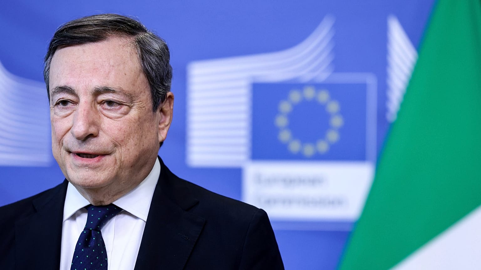 Former ltalian Prime Minister Mario Draghi.