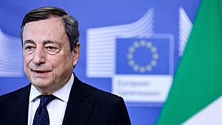 Former ltalian Prime Minister Mario Draghi.