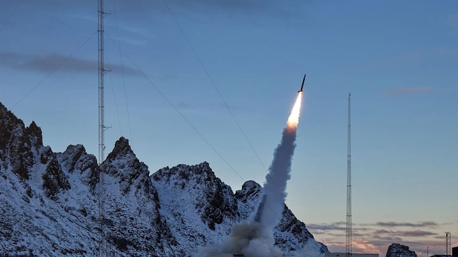 Der erste Prototyp für die Hyperschallrakete von Hypersonica startet auf der Raketenbasis im norwegischen Andoya.