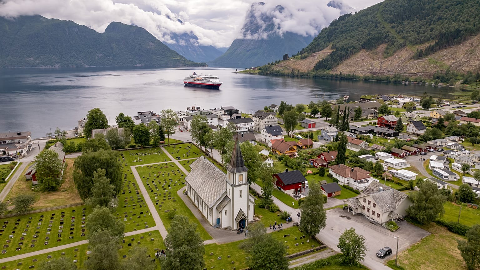 Hurtigruten's Open Village programme in Sæbø, Norway