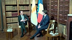 Νίκος Χριστοδουλίδης - Εμανουέλ Μακρόν στην κατ' ιδίαν συνάντηση
