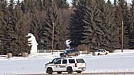 Archivbild: Die kanadische Polizei nach einer Schießerei in St. Albert, Alberta, 17.1.2015