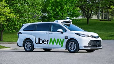 Un vehículo autónomo de Uber.