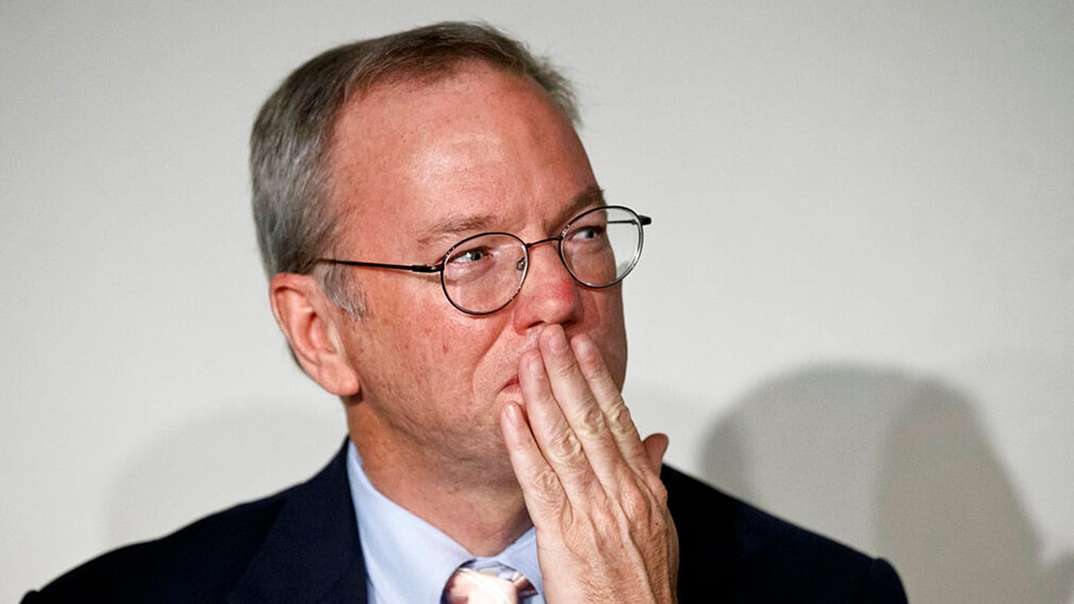 FILE: Google Executive Chairman Eric Schmidt gestures during a meeting about the "right to be forgotten" in Madrid, 9 September 2014