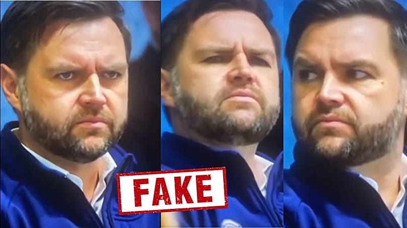 Vídeo de JD Vance gerado por IA partilhado no X.