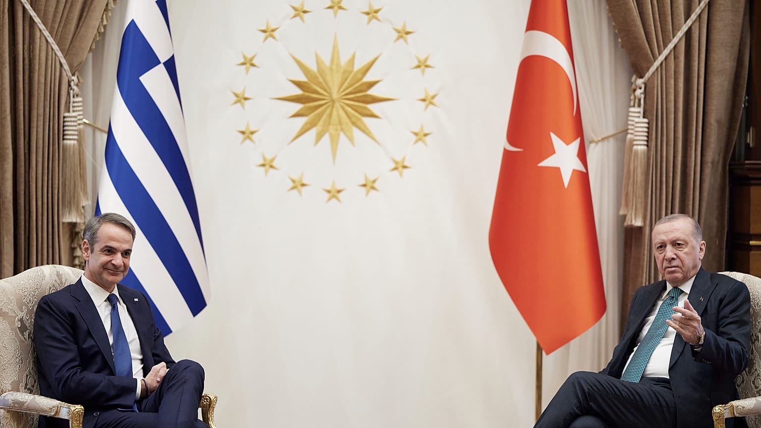 Ο Κυριάκος Μητσοτάκης στην Άγκυρα