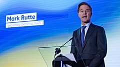 NATO-Generalsekretär Mark Rutte spricht während des Global Europe Forum im Europäischen Parlament in Brüssel, Belgien, am 13. Januar 2026 zu den Zuhörern. 