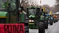 Agricultores reúnem-se durante um protesto em Madrid, Espanha, a 11 de fevereiro de 2026, para protestar contra uma proposta de acordo comercial entre a União Europeia e os países do Mercosul.