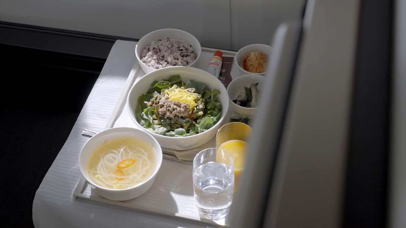 Prestige class meal on Korean Air