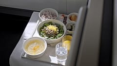 Essen in der Prestigeklasse bei Korean Air