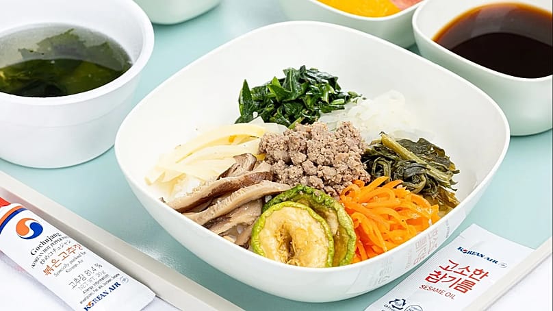 Bibimbap in economy class