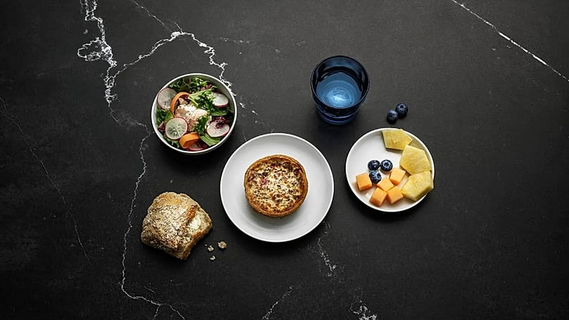Finnair's business class food offering