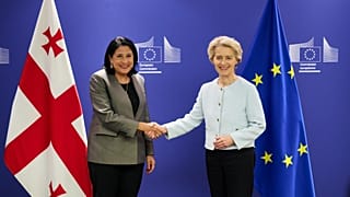 Salomé Zourabichvili com Von der Leyen em 2024