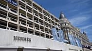 FILE - General view of the Hermes Store in Cannes during preparations ahead of the 68th international film festival, Cannes, southern France. 12 May 2015
