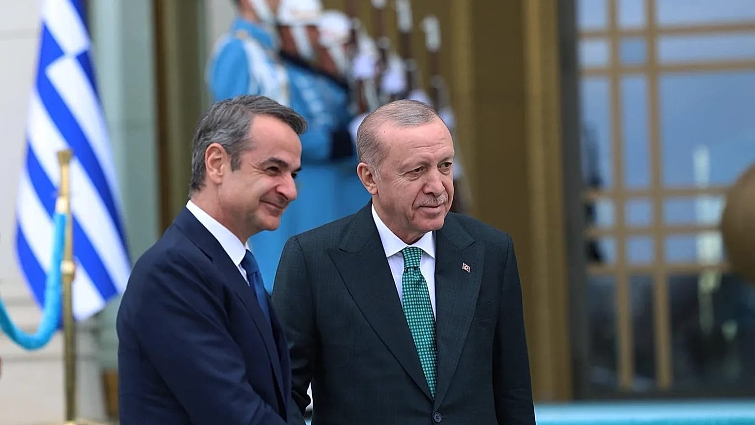 Cumhurbaşkanı Recep Tayyip Erdoğan, Yunanistan Başbakanı Kiryakos Miçotakis'i Ankara'da ağırladı