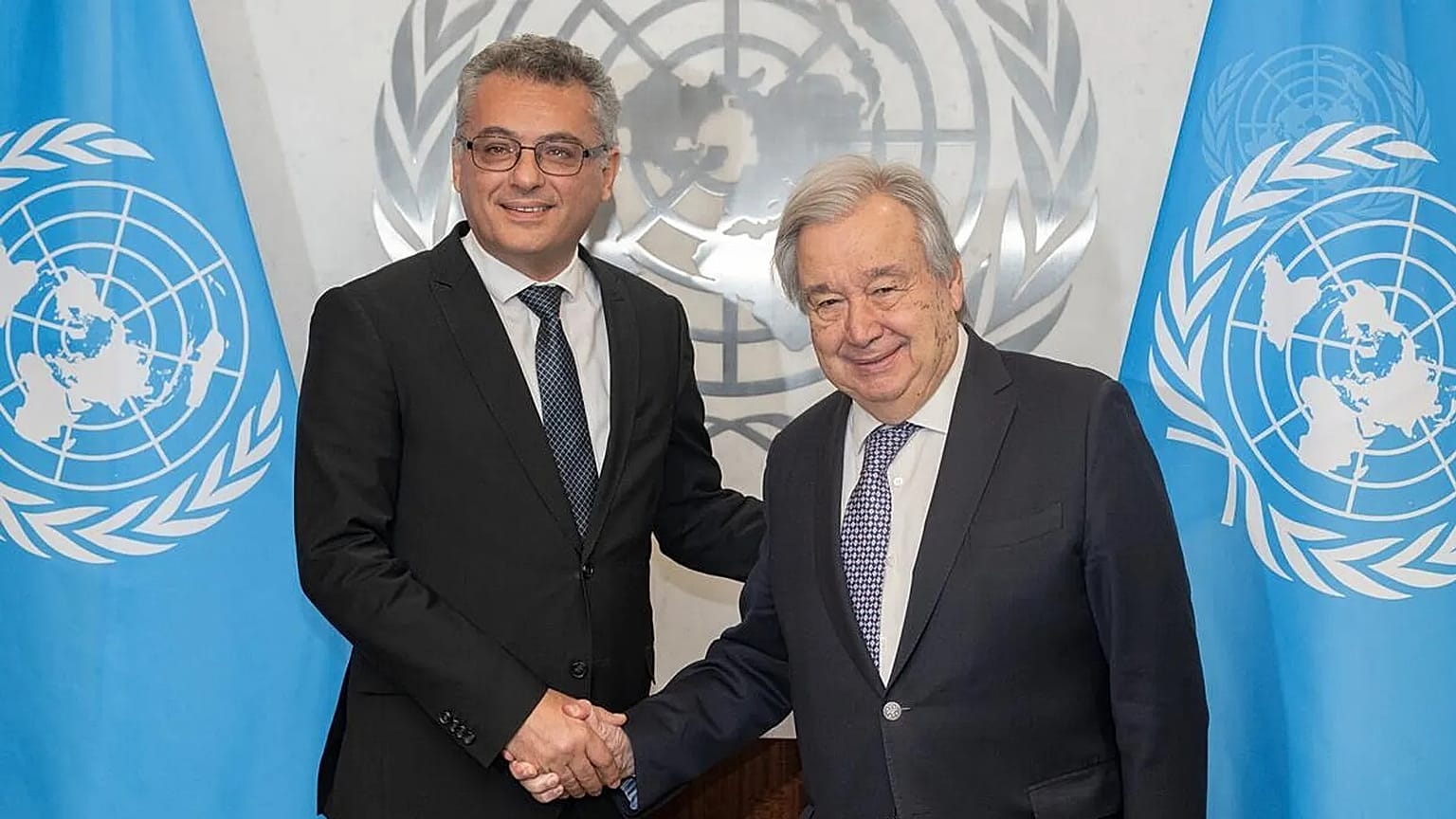 Τουφάν Έρχιουρμαν με Αντόνιο Γκουτέρες