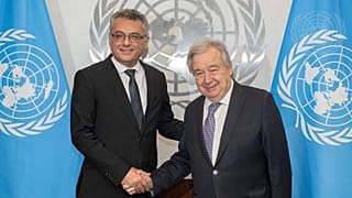 Τουφάν Έρχιουρμαν με Αντόνιο Γκουτέρες