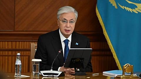 Kazakh President Kassym-Jomart Tokayev 