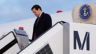US Secretary of State Marco Rubio arrives in Munich.