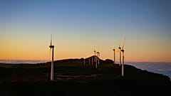 Windkraftanlagen in Portugal.
