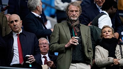 El copropietario del Manchester United, Jim Ratcliffe, durante el partido de la Premier League entre el Manchester City y el Manchester United, el 14 de septiembre de 2025