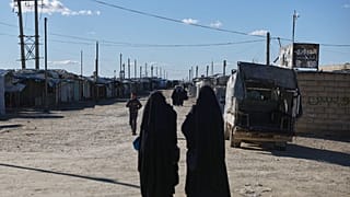 عائلات من تنظيم داعش في مخيم الهول