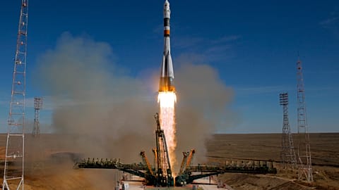 The Baikonur Cosmodrome, the world’s first and largest spaceport, located in southern Kazakhstan.