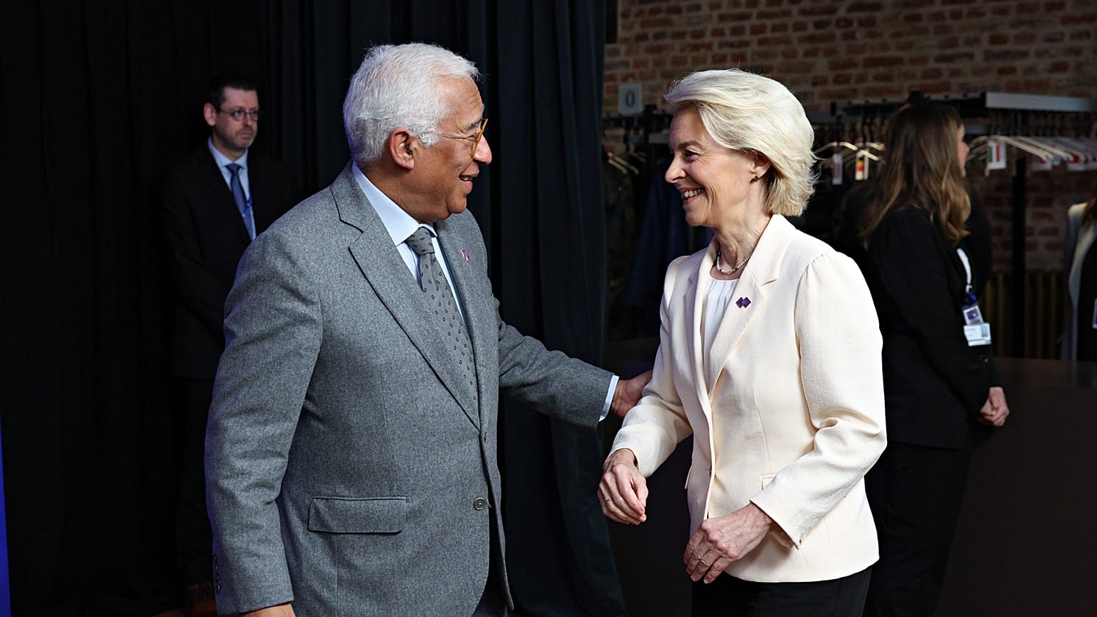 António Costa e Ursula von der Leyen.