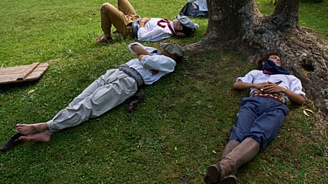 Menschen bei einem Nickerchen in Argentinien