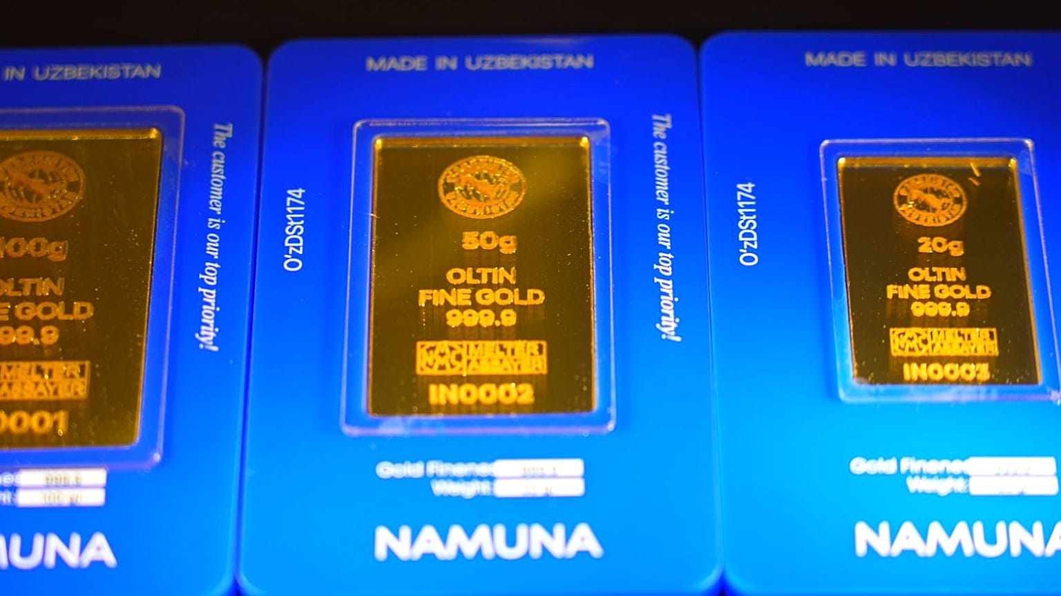 Gold bars in Uzbekistan