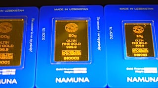 Gold bars in Uzbekistan